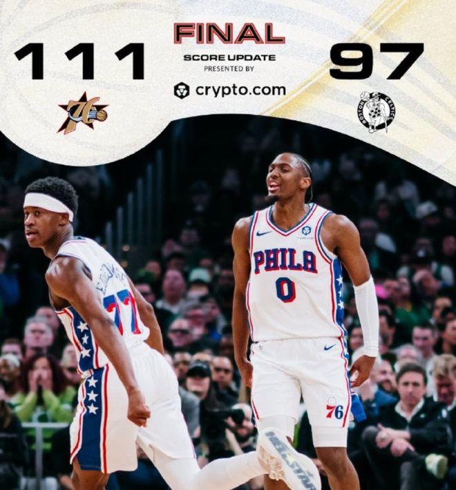 76人逆转凯尔特人，埃奇库姆30分引领季后赛首胜